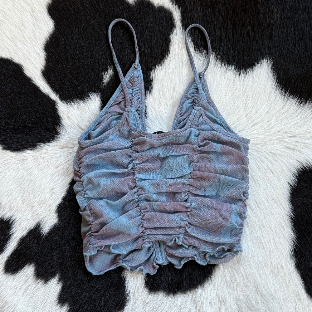 Urban Outfitters Ruched V-Neck Crop Cami